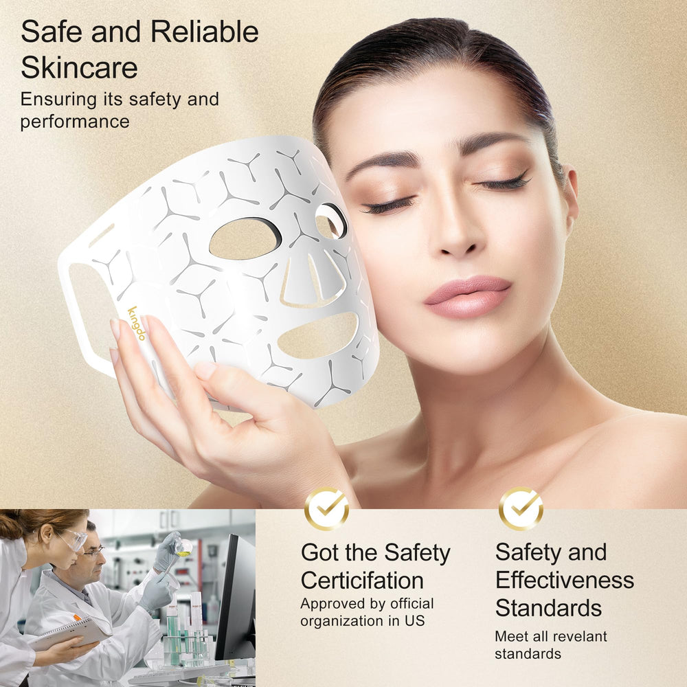 Kingdo ergonomic silicone design providing full-face coverage