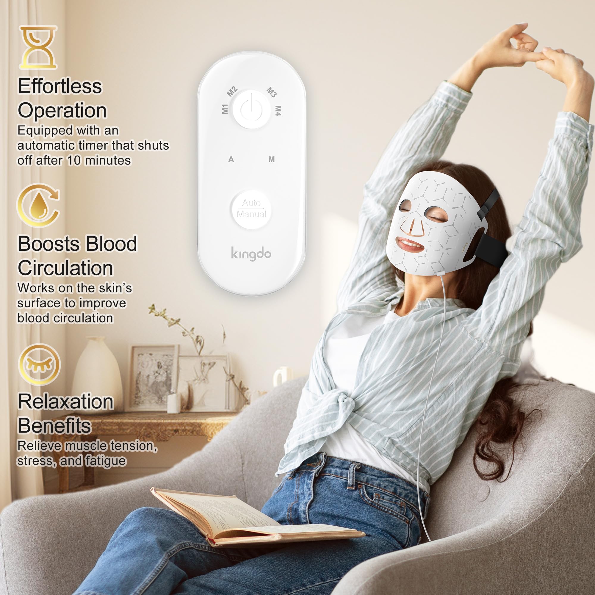 Kingdo eye shields protect eyes during light sessions