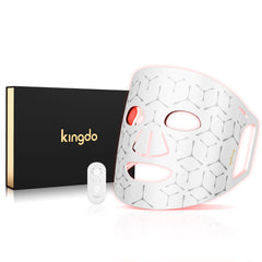 Kingdo red-light face mask front view for at-home skincare