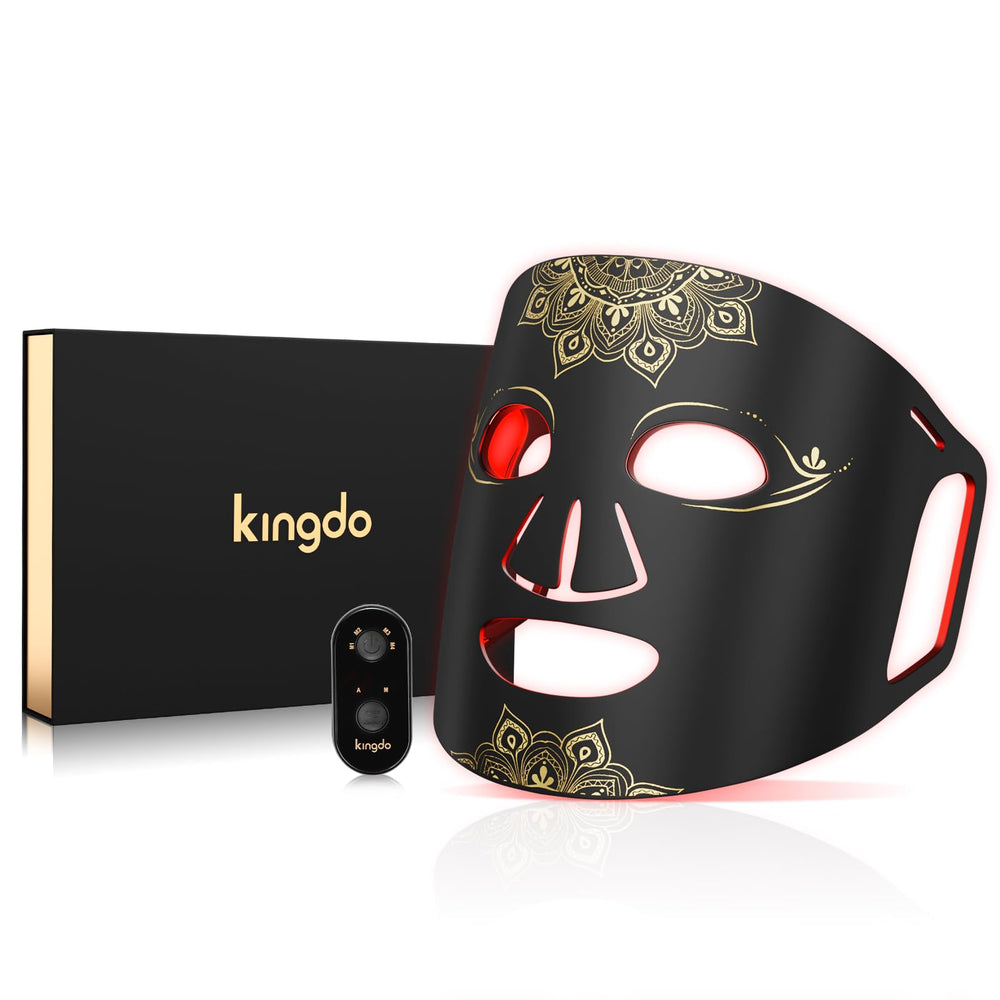 Kingdo red light mask front view for at-home skincare