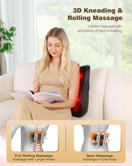 KINGJOY back massager spot massage targets upper back tension.