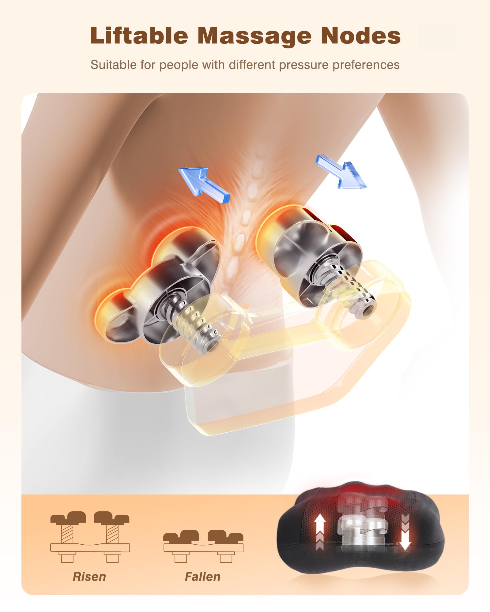Kingjoy dual-side heating provides customizable warmth during sessions.