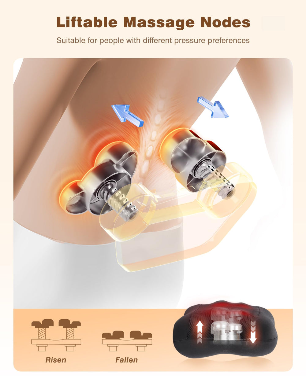 Kingjoy dual-side heating provides customizable warmth during sessions.