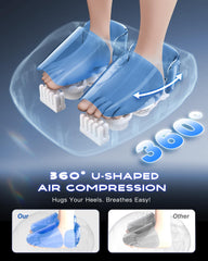 KINGJOY Foot Massager with Heat close up of heel arch massage area.