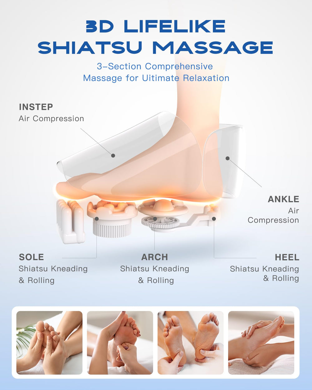 KINGJOY Foot Massager with Heat removable cover for quick cleaning.