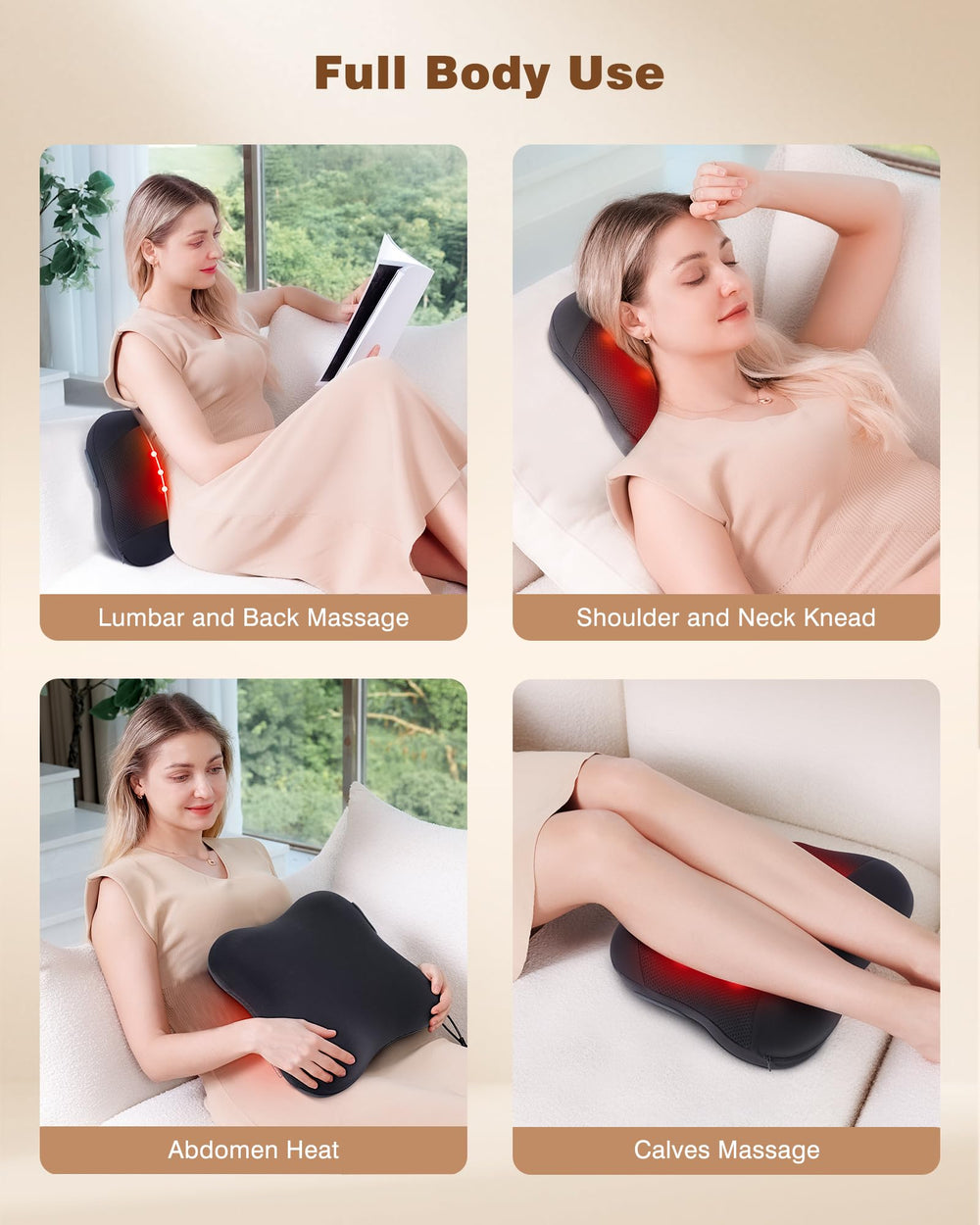 Kingjoy massager uses Type-C charging for quick recharging.