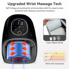 KingPavonini bi-directional rollers mimicking therapists' thumbs to ease palm tension.