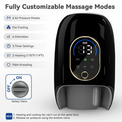 KingPavonini heat settings 110°F and 119°F for circulation and joint comfort.