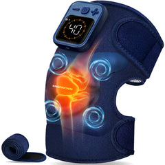 KingPavonini knee massager heat level display for precise warmth on demand