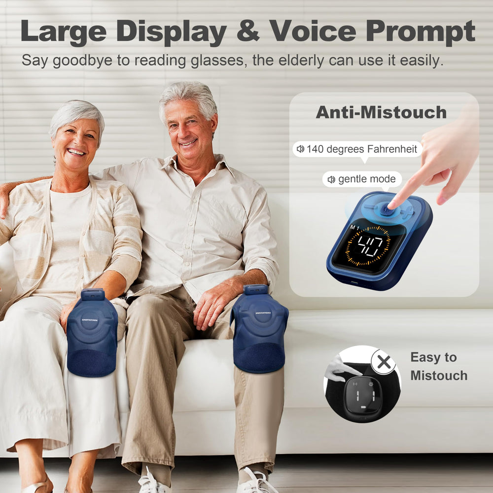 KingPavonini knee massager includes a built-in heat pad for steady warmth.