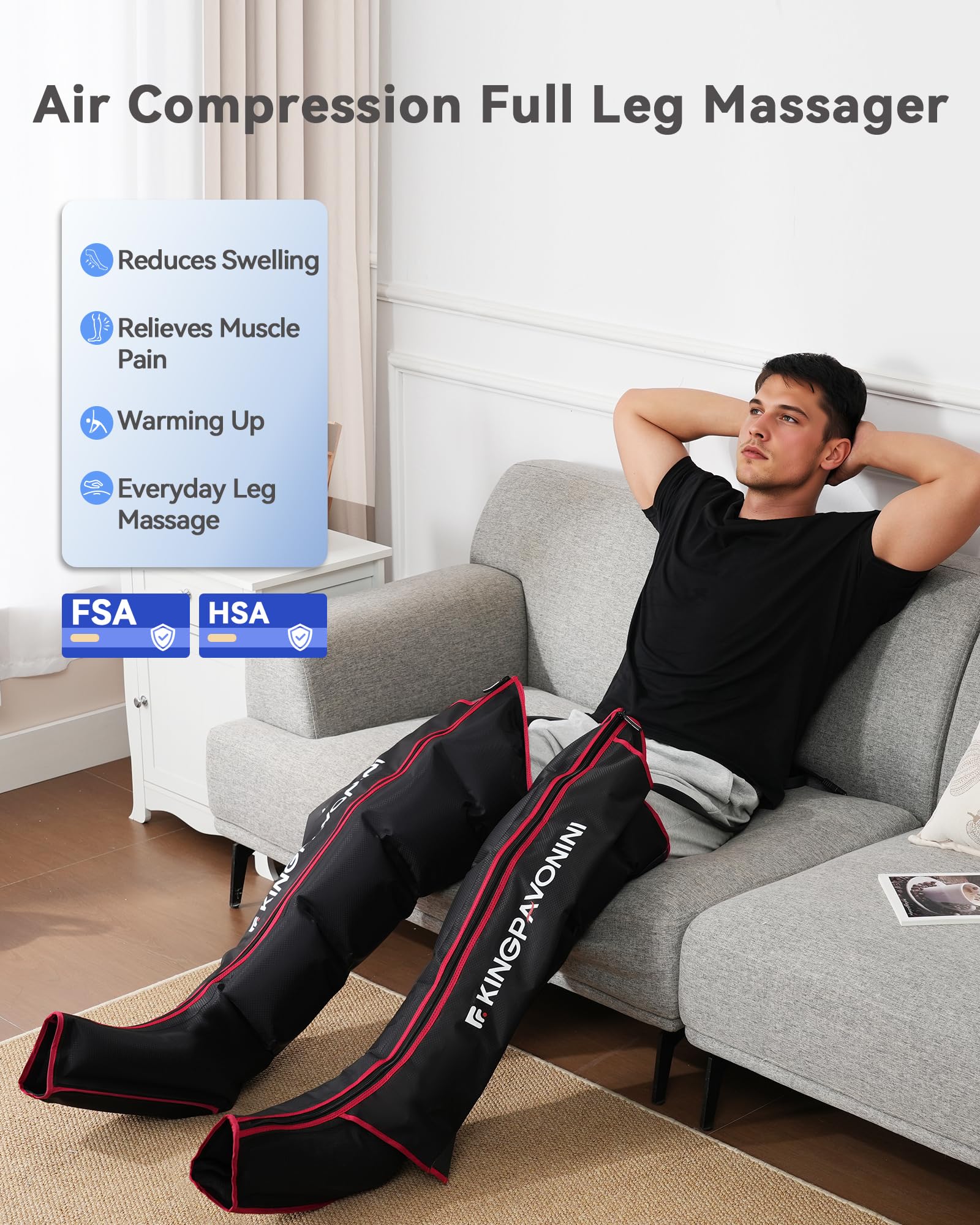 KingPavonini device shows six modes and three intensities for customizable relief.