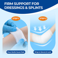 Kingstar breathable open-weave gauze roll, 6in, promotes comfortable airflow for healing.
