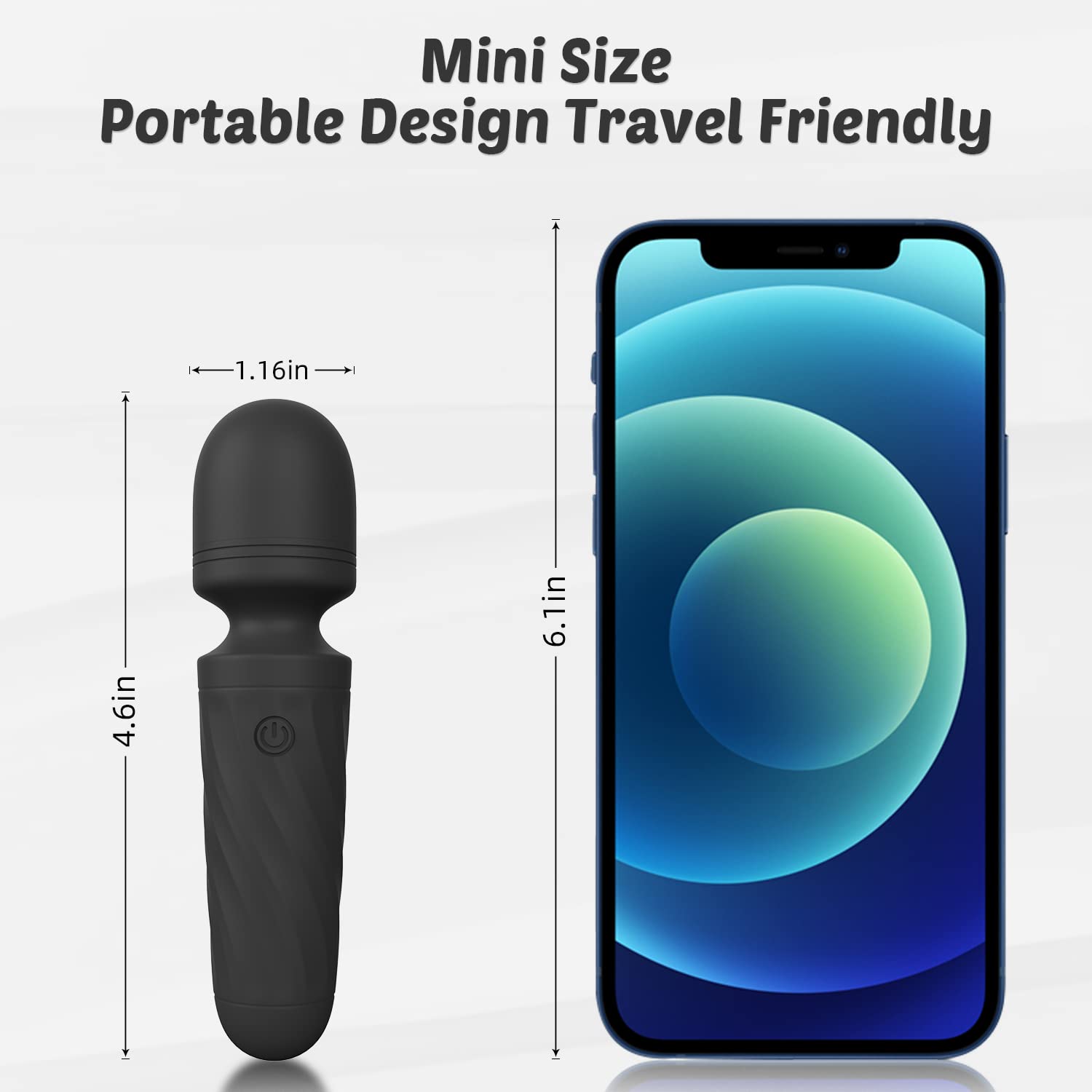 Kingwand handheld massager quiet operation under 40 dB for discreet home use