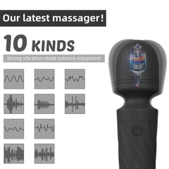 Kingwand handheld massager waterproof design ready for wet environments and easy cleaning