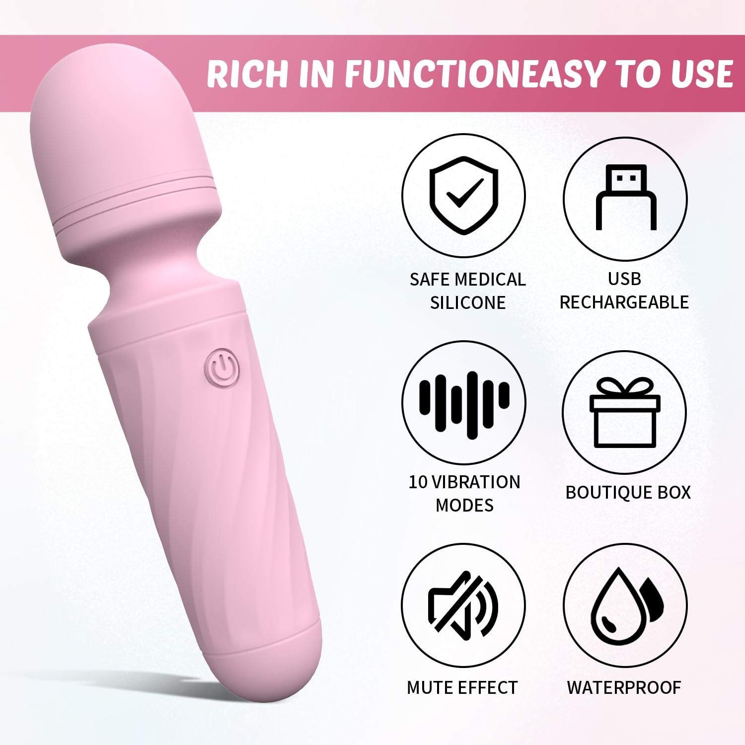 KINGWAND quiet massager operates under 40dB, perfect for shared spaces.