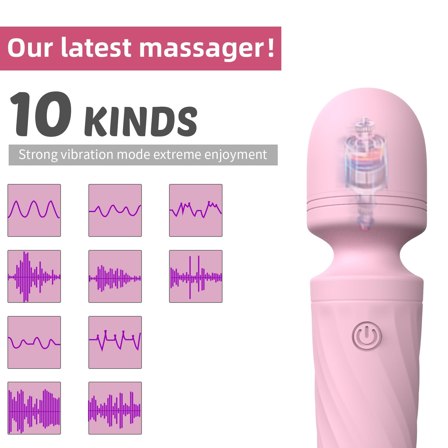 KINGWAND USB rechargeable massager charges quickly for convenient daily relief sessions.