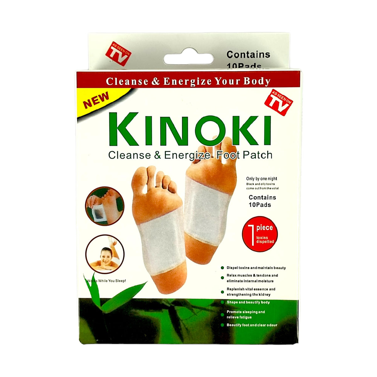 Kinoki parches-pie-relieve-dolor: alivio suave para pies cansados