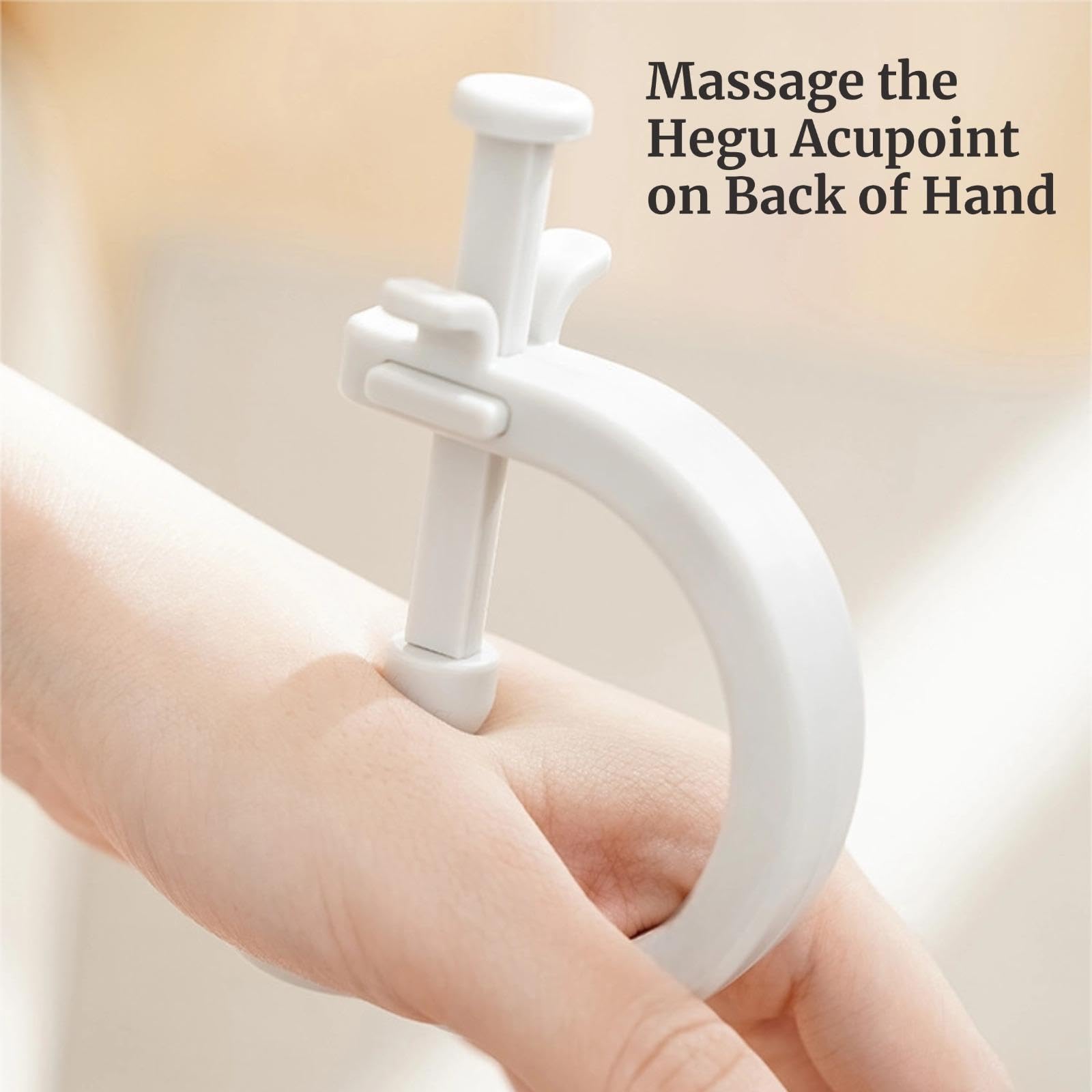 KINTEGOOD ear-clip massage tool in use for portable relief.