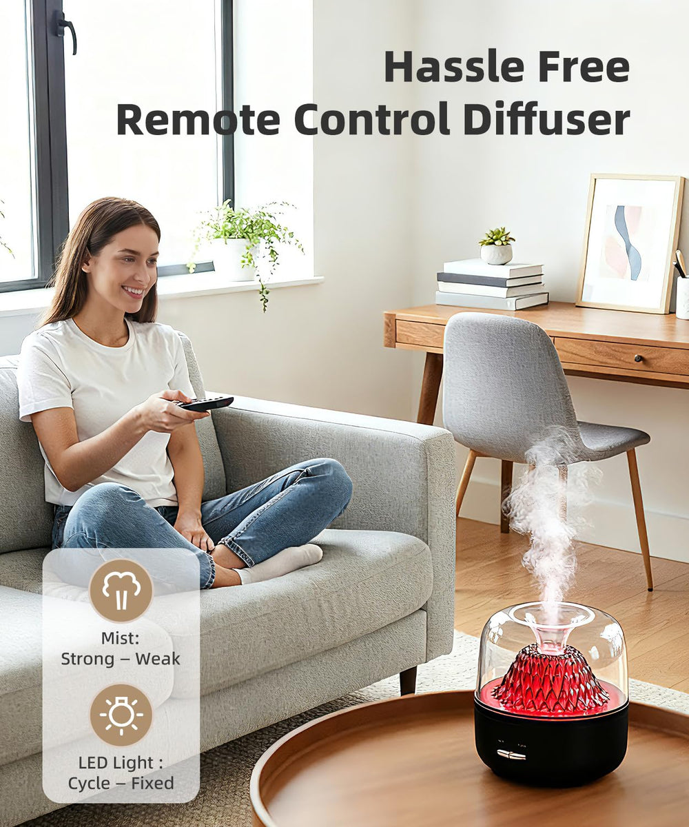 KinYiLO ultrasonic diffuser disperses aroma with quiet operation for study or relaxation.