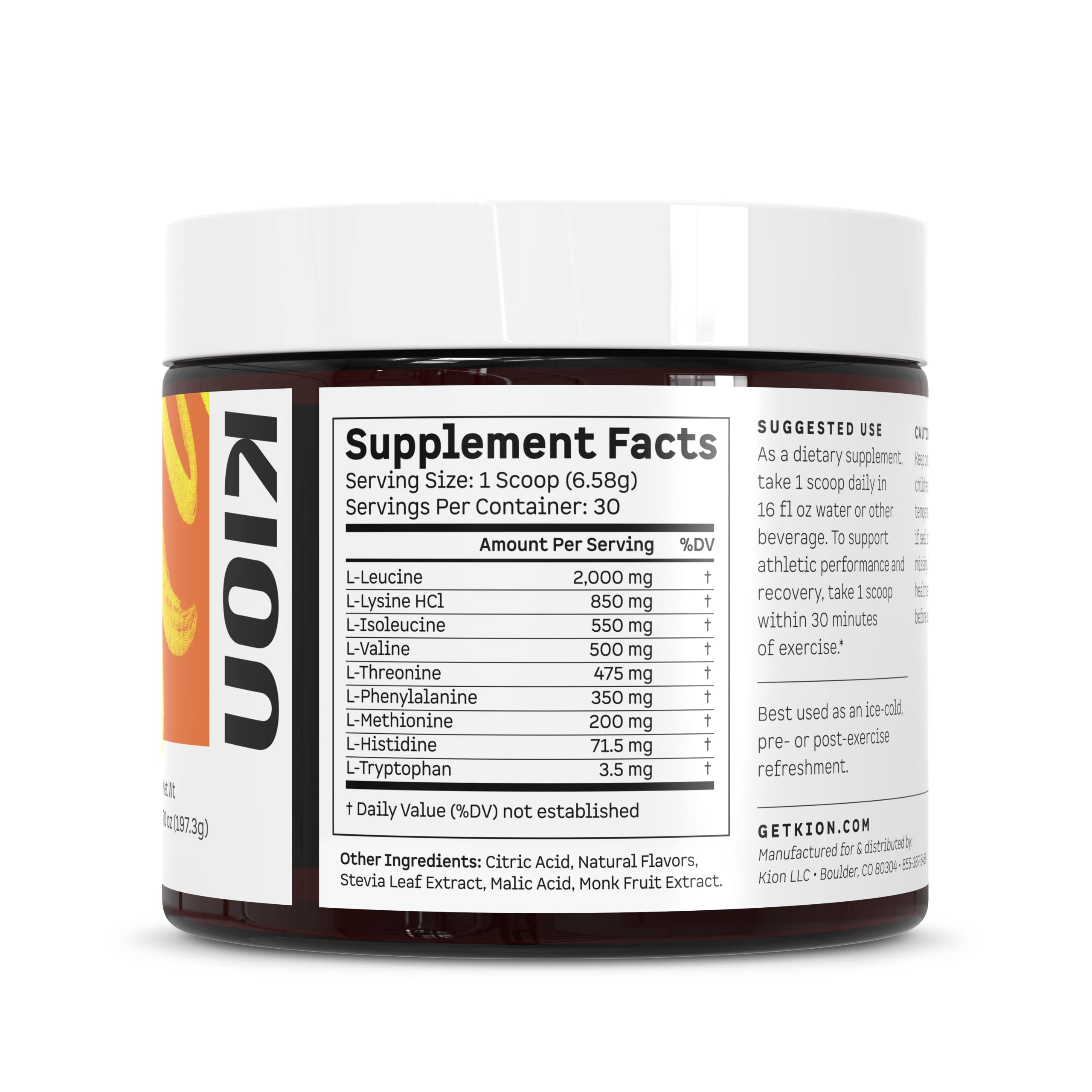 Packaging emphasizes premium ingredients and third-party testing for quality.
