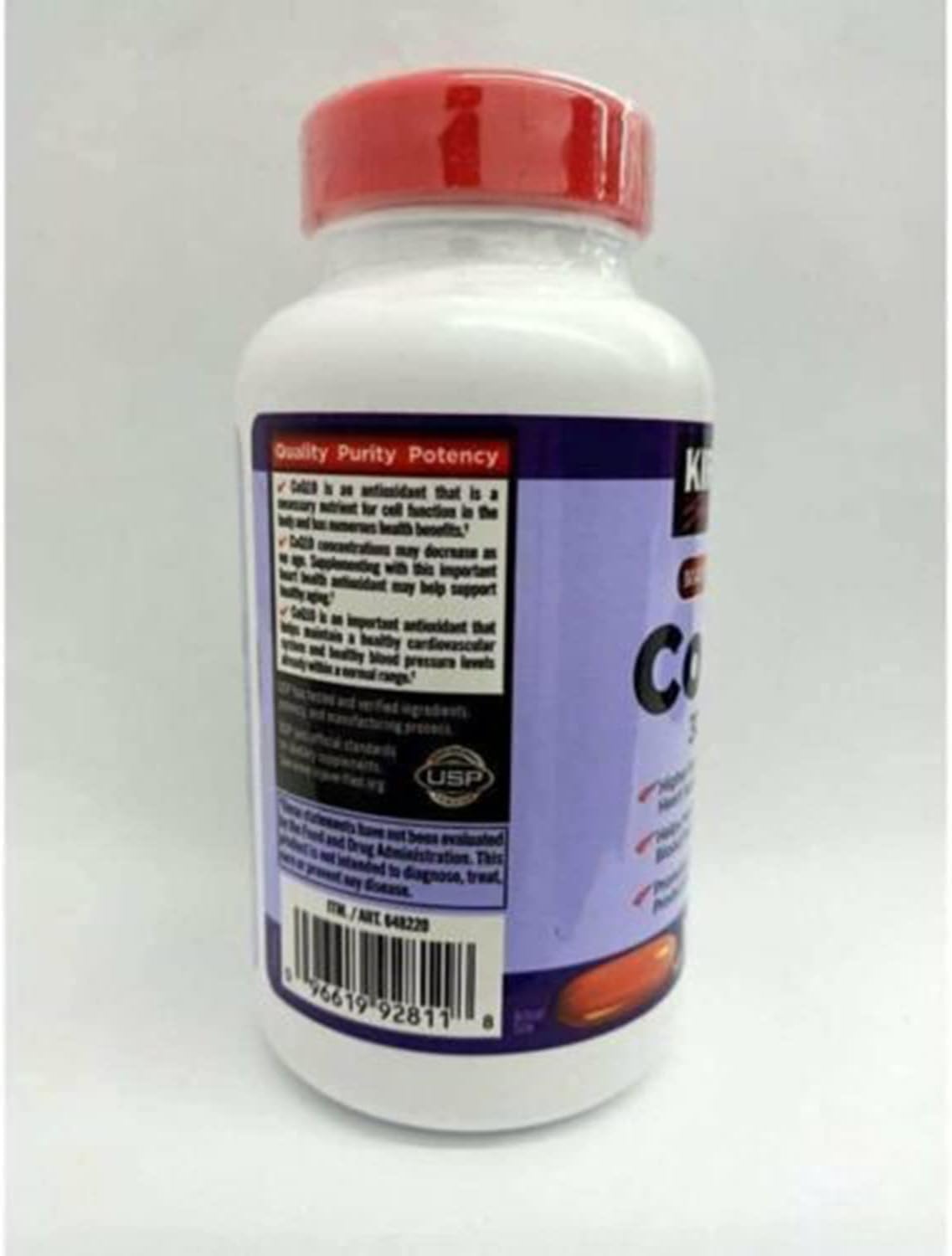 Kirkland CoQ10 bottle being poured, ready to support daily antioxidant habits