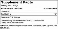 Kirkland CoQ10 softgels close-up showing easy-to-swallow capsules for energy production