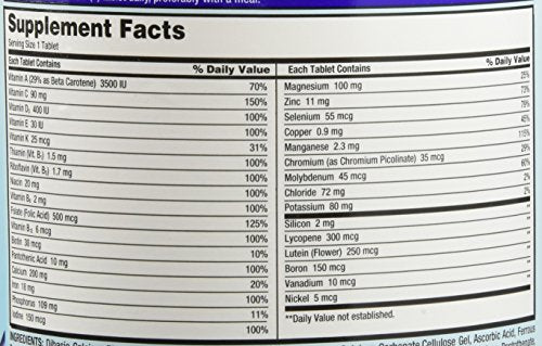 Kirkland Daily Multi tablets row demonstrates an easy-to-swallow multivitamin.