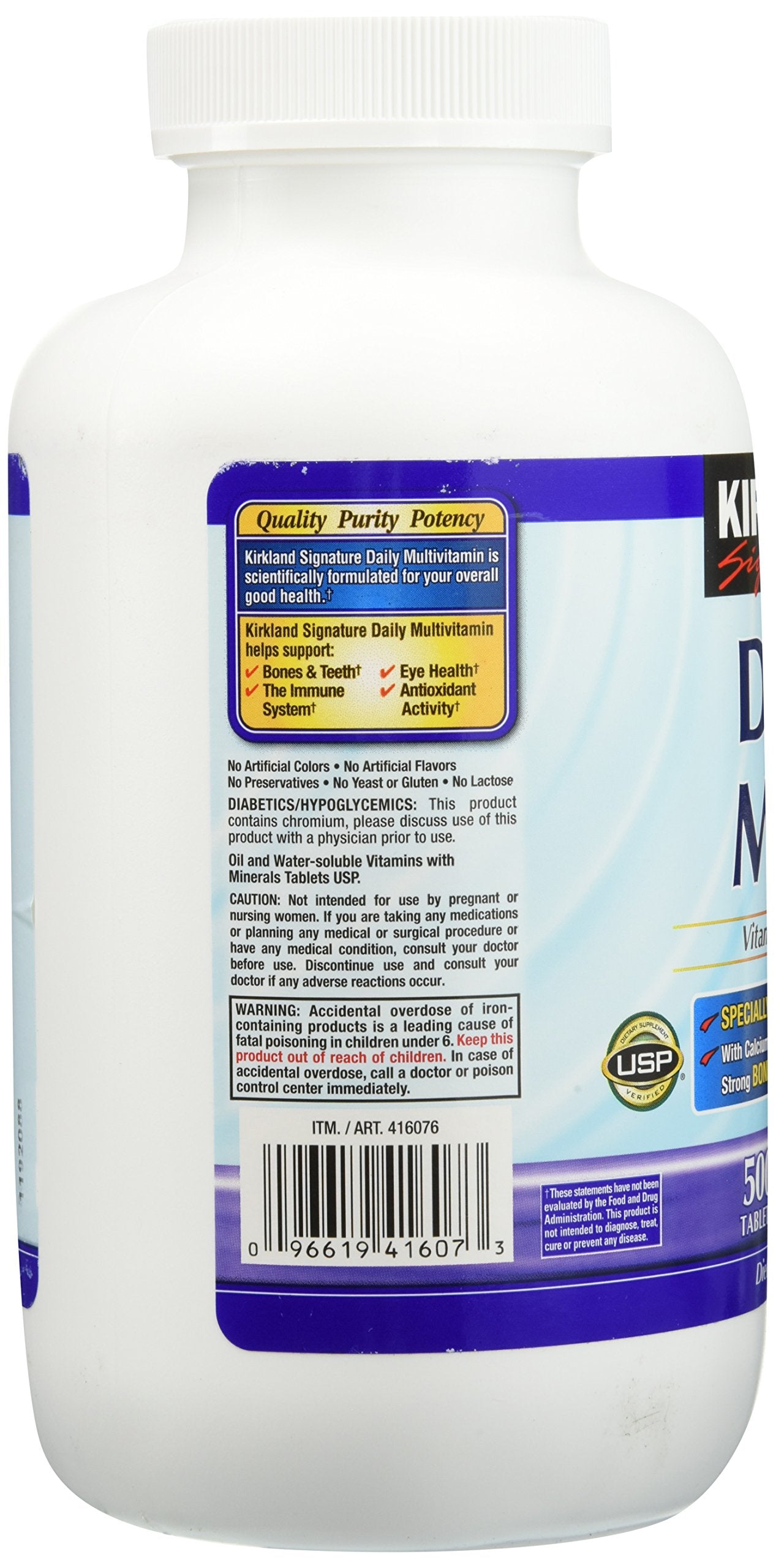 Kirkland Daily Multi two-pack front view emphasizes convenience and value.
