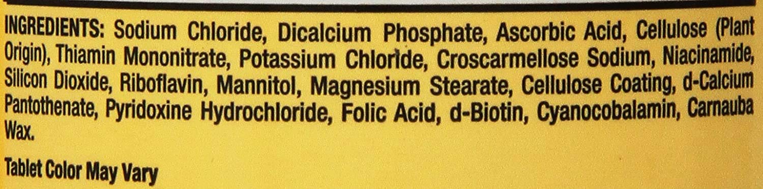 Kirkland electrolytes ingredient label shows added minerals for hydration