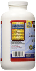 Kirkland Signature Glucosamine with MSM bottle label closeup highlighting ingredients.