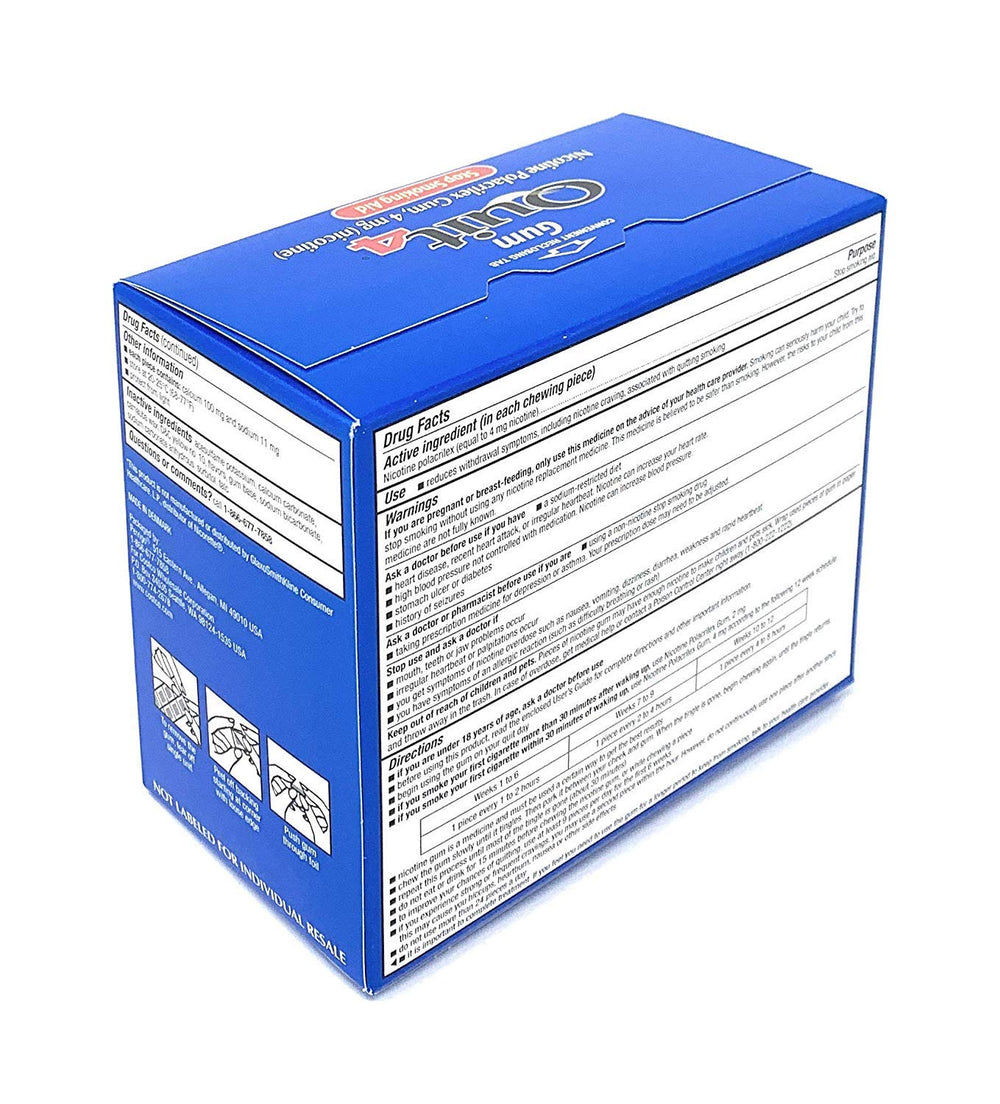 Kirkland Gum Quit 4 190-piece pack for extended use as part of a quit plan.