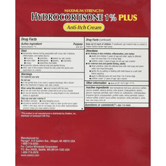 Kirkland label closeup showing aloe-enhanced anti itch formula for gentle care