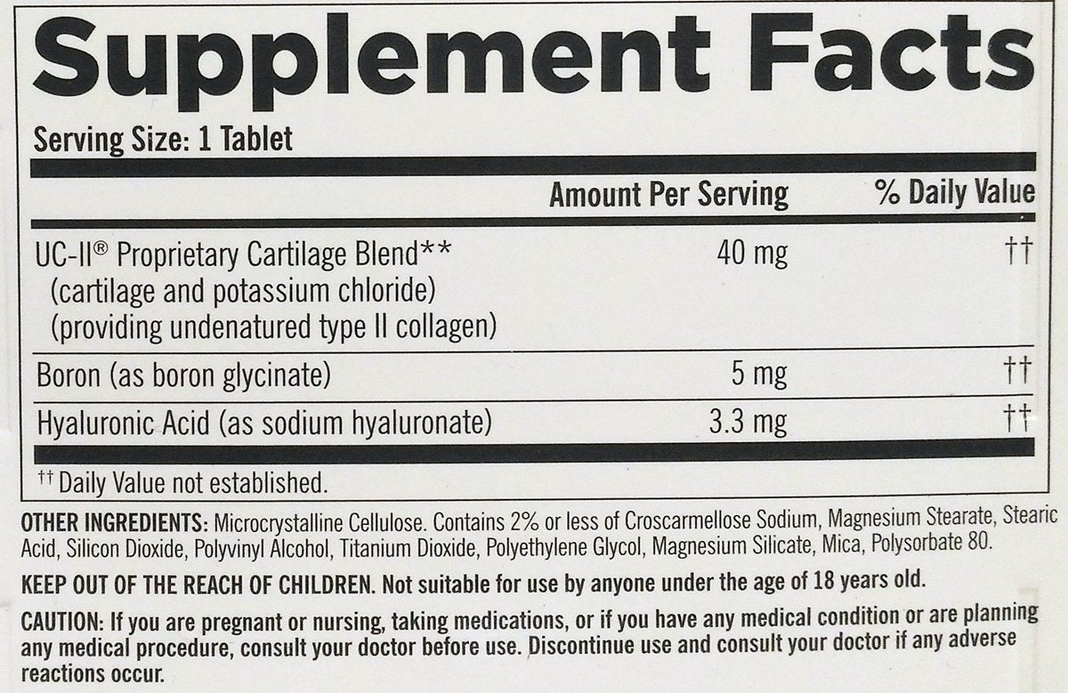 Kirkland Triple Action joint health capsule close-up emphasizing cartilage comfort