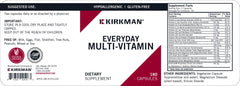 Kirkman Everyday Multivitamin capsules close-up for easy daily nutrition