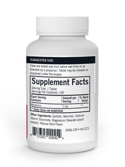 Kirkman Melatonin 1mg chewables mint flavor closeup for easy nightly support.