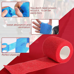KISEER breathable nonwoven bandage wrap shows porous material for skin comfort.