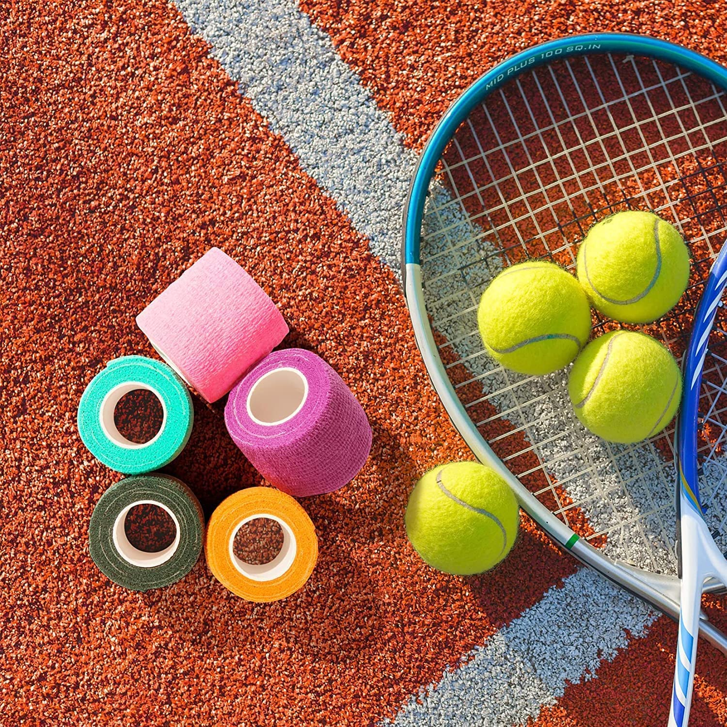 KISEER portable 30-roll set ideal for home, gym, and travel.