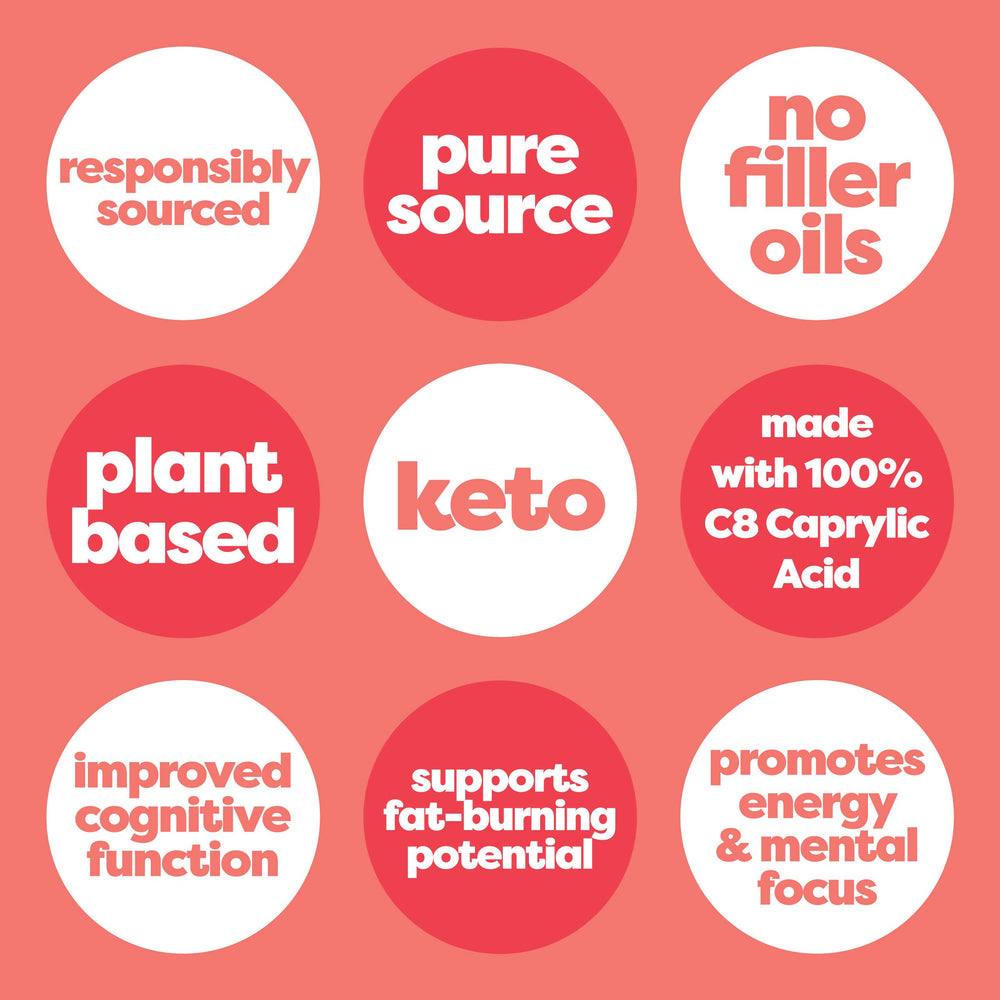 Kiss My Keto MCT Oil C8 providing an energy-boosting option