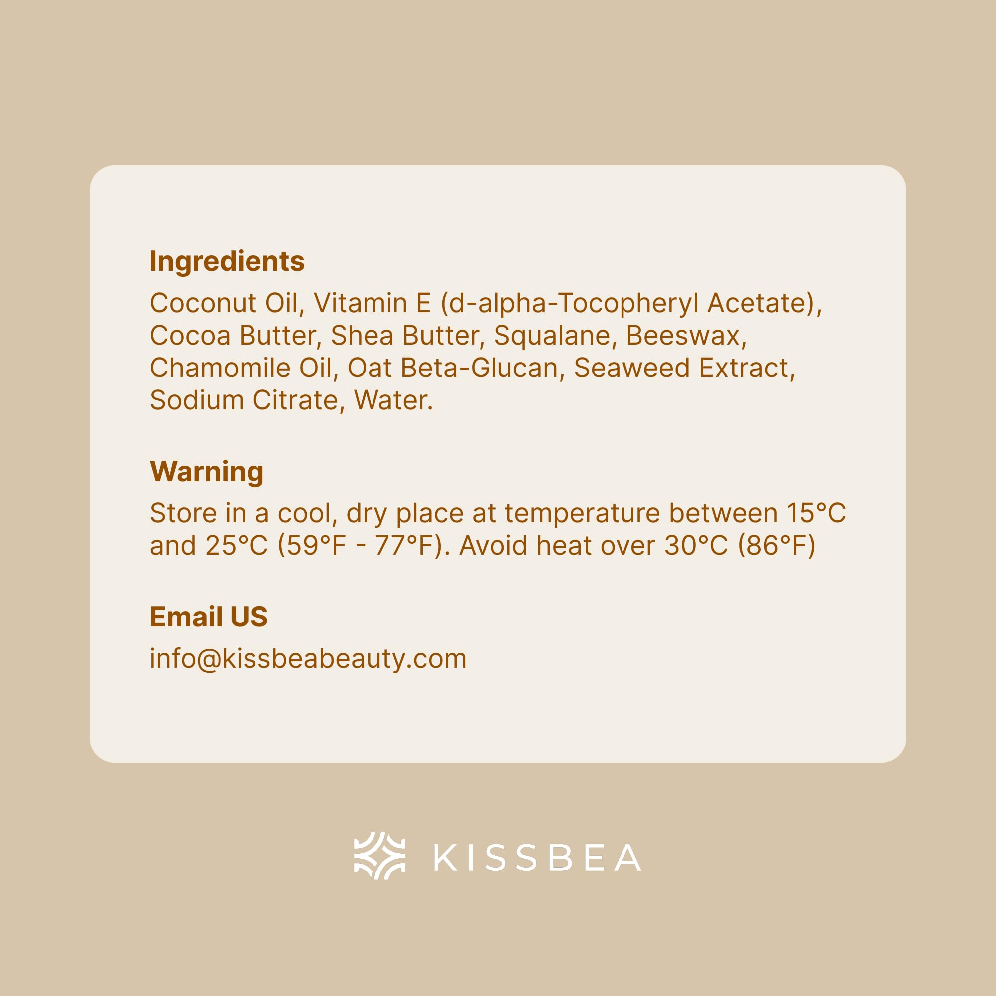 Kissbea daily-use care promotes ongoing comfort and balance.