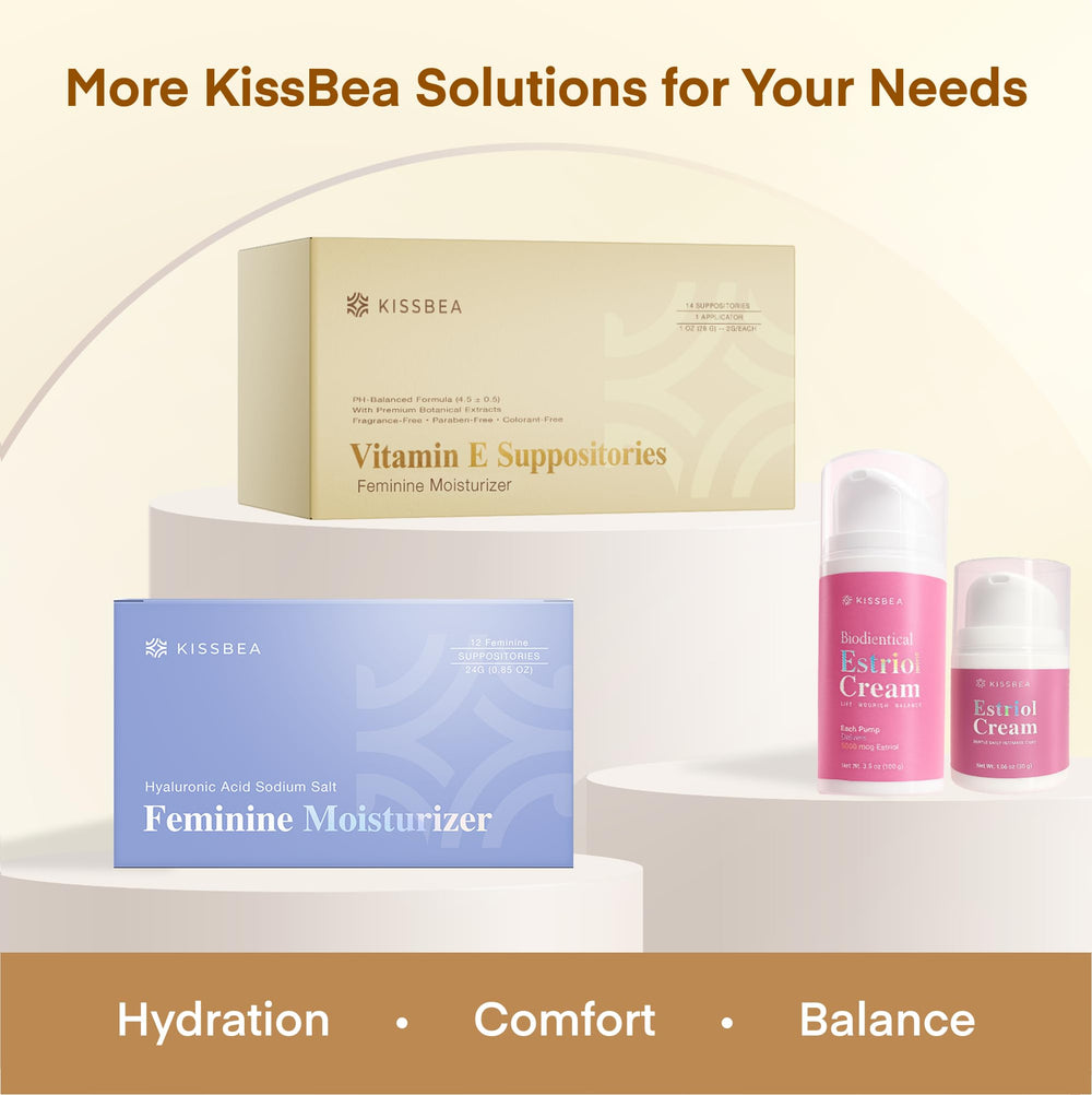 Kissbea one-month supply supports a consistent intimate care routine.