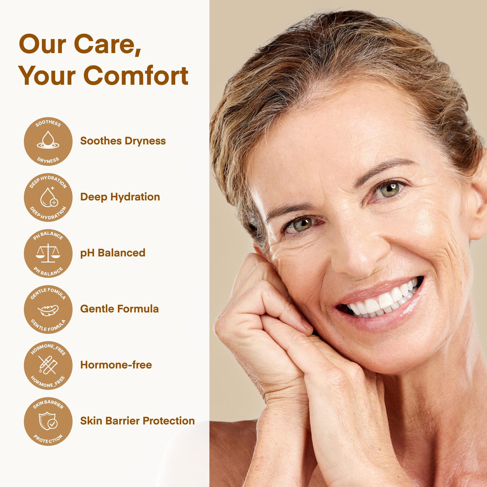 Kissbea paraben- and fragrance-free design supports sensitive feminine skin.