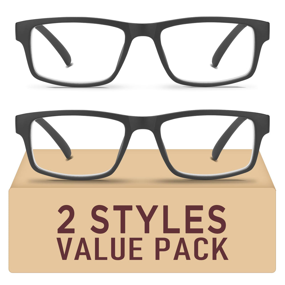 Kitchasy reading glasses front view, lightweight frame for comfortable all-day use.