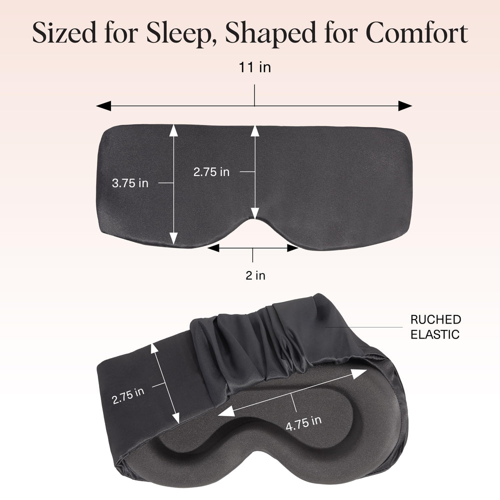 Kitsch Contour Eye Mask comfort-design with memory foam and satin finish