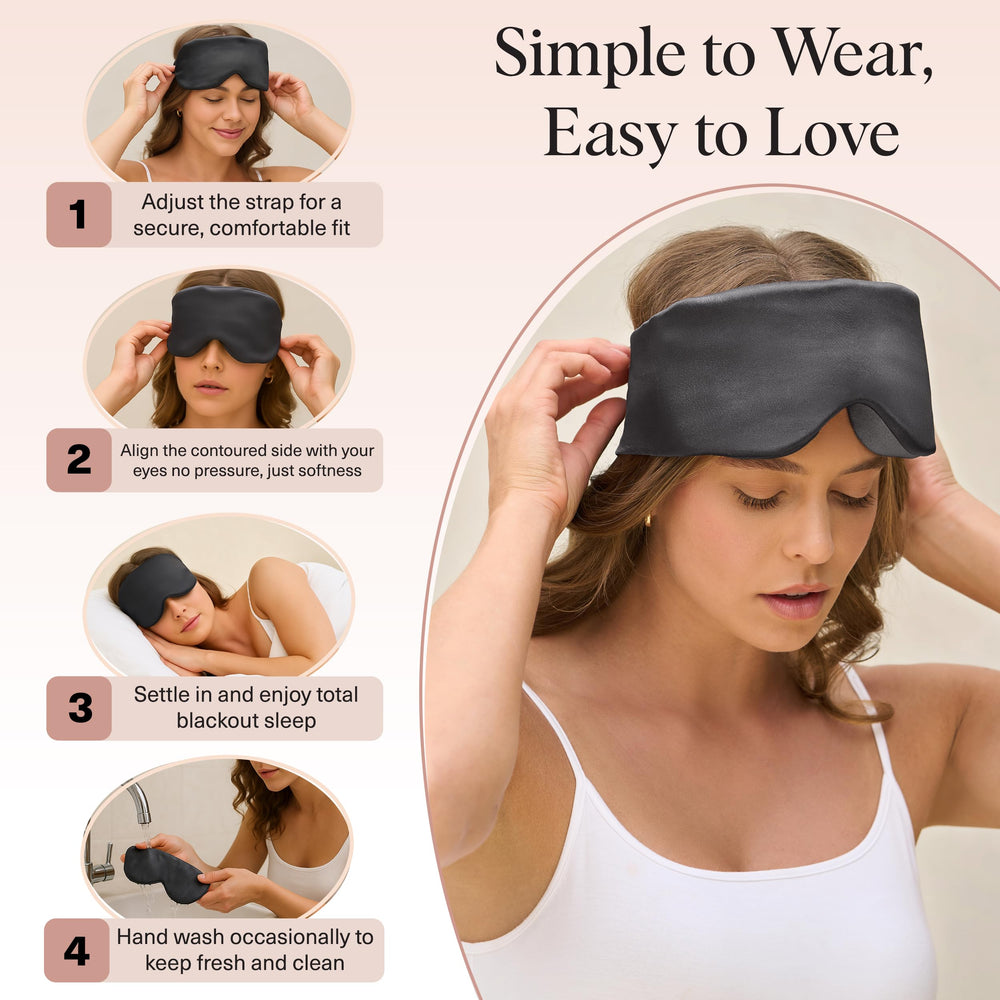Kitsch Contour Eye Mask memory-foam layers cushion eyes all night