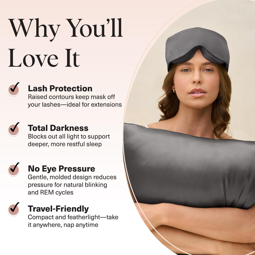 Kitsch Contour Eye Mask no-eye-pressure contours relieve pressure during sleep