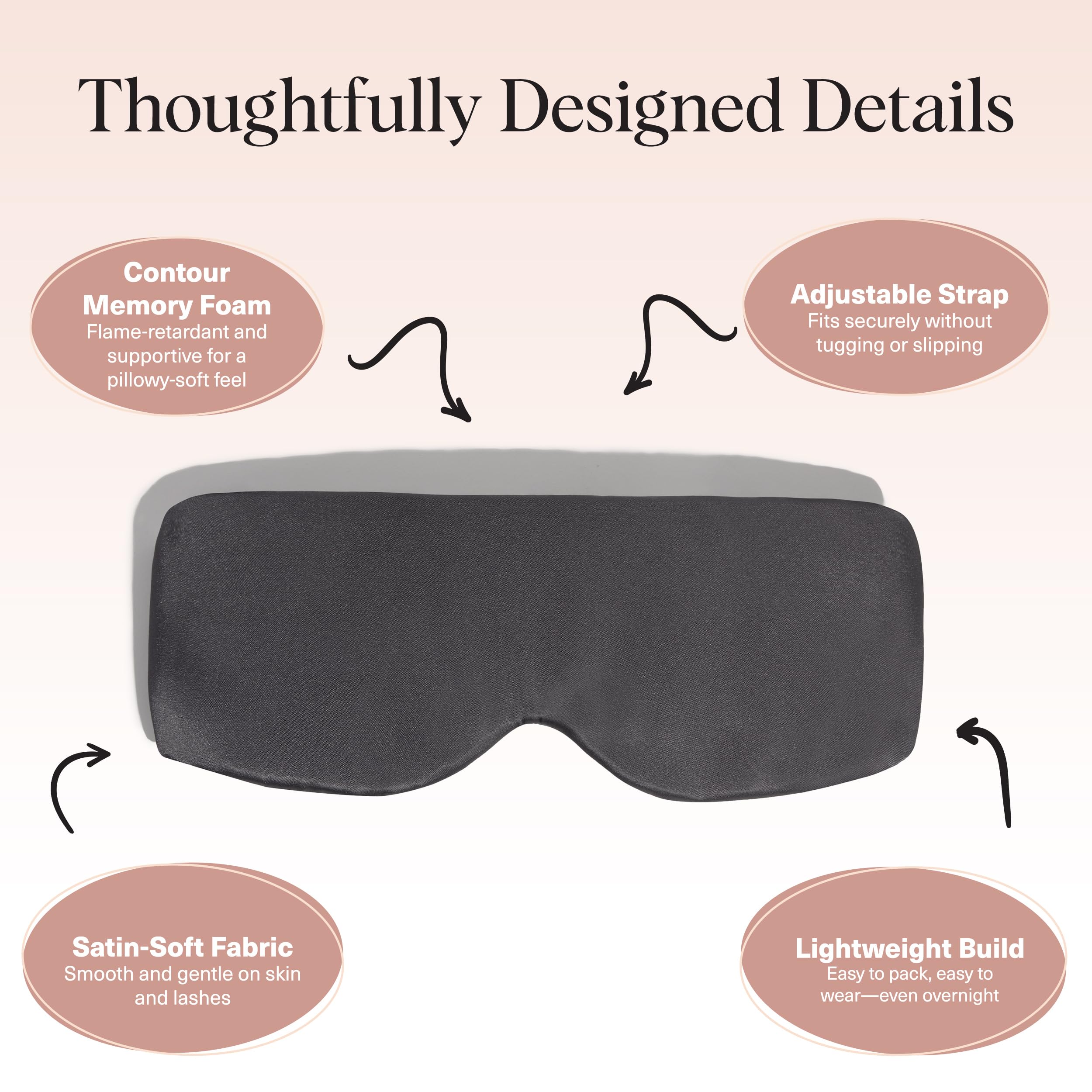 Kitsch Contour Eye Mask travel-essentials ideal for flights and hotel stays