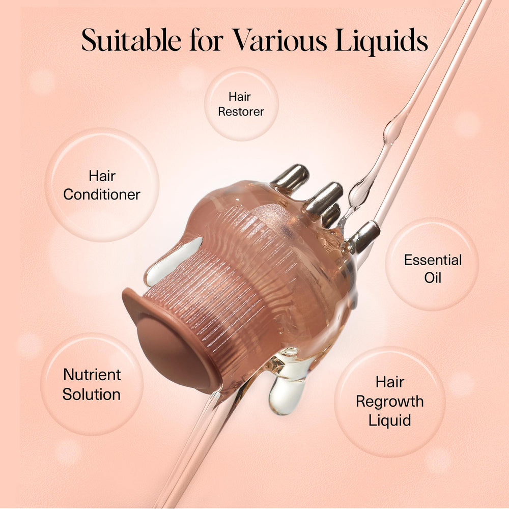 Kitsch scalp oil applicator delivering root-to-tip coverage for even distribution.