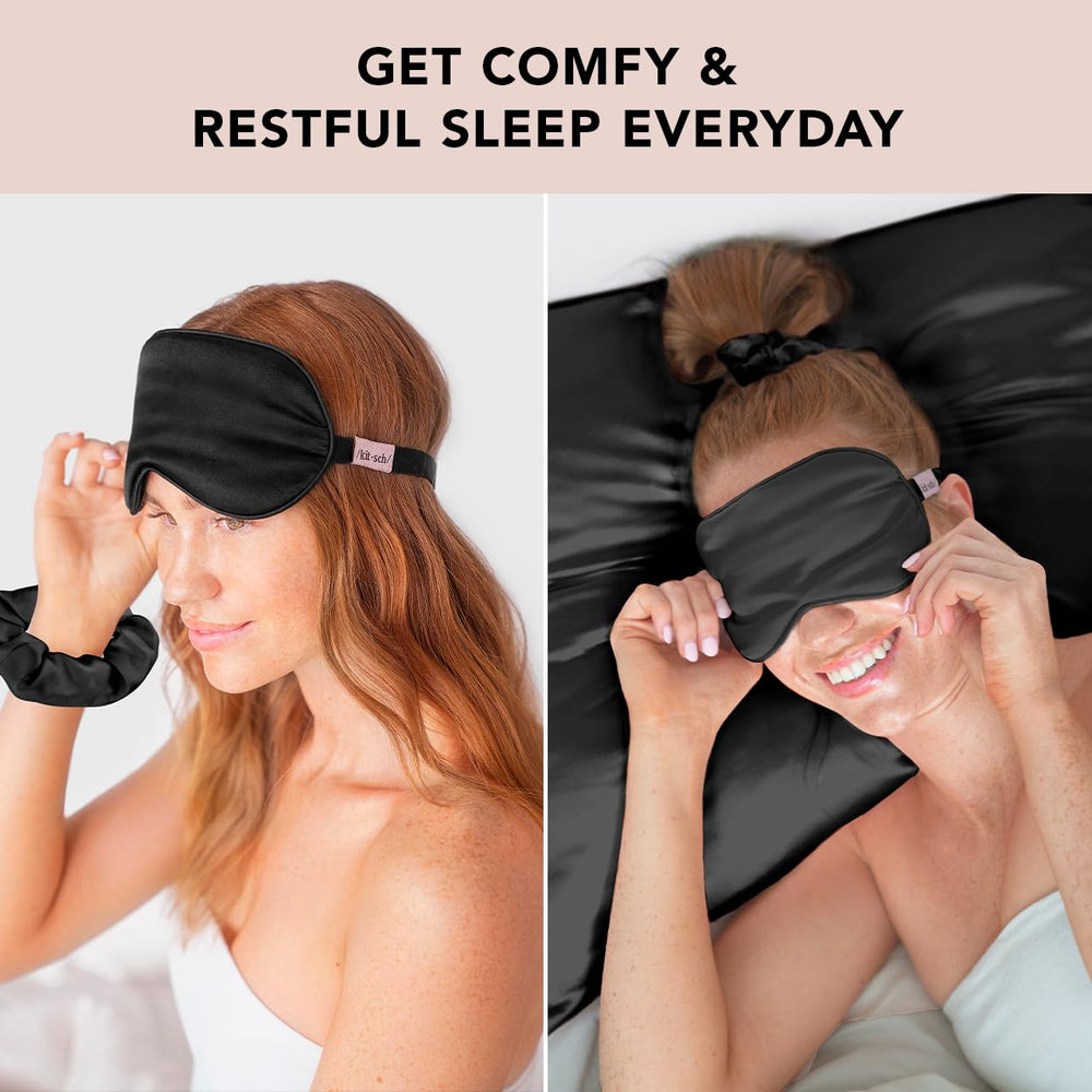 Kitsch travel-friendly sleep mask compact for plane or hotel use.