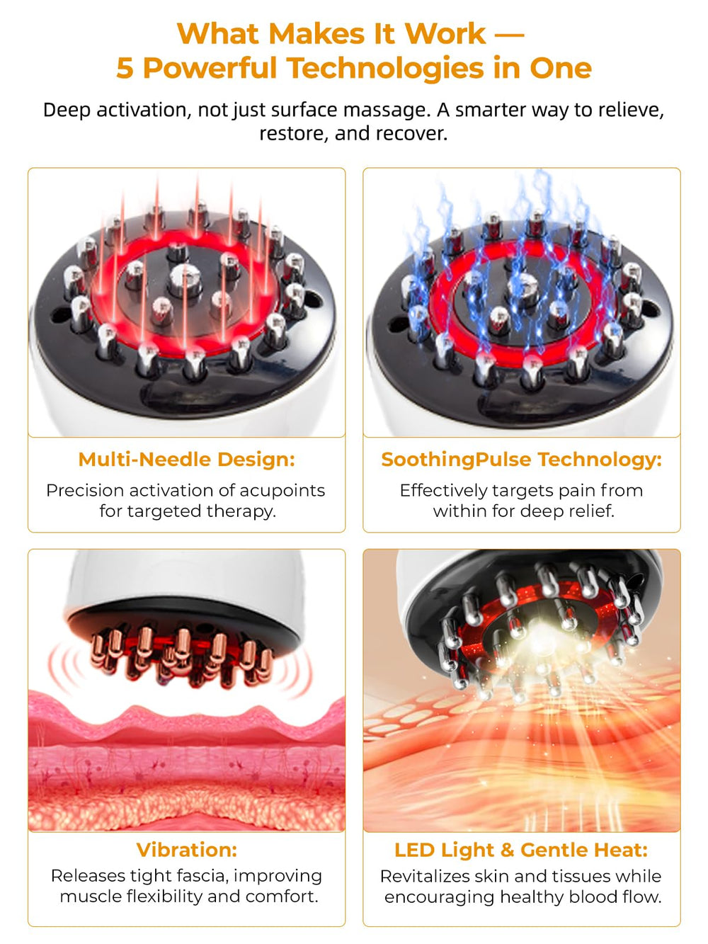 Kitusi leg massager targeting calves, feet, and knees for full-leg care