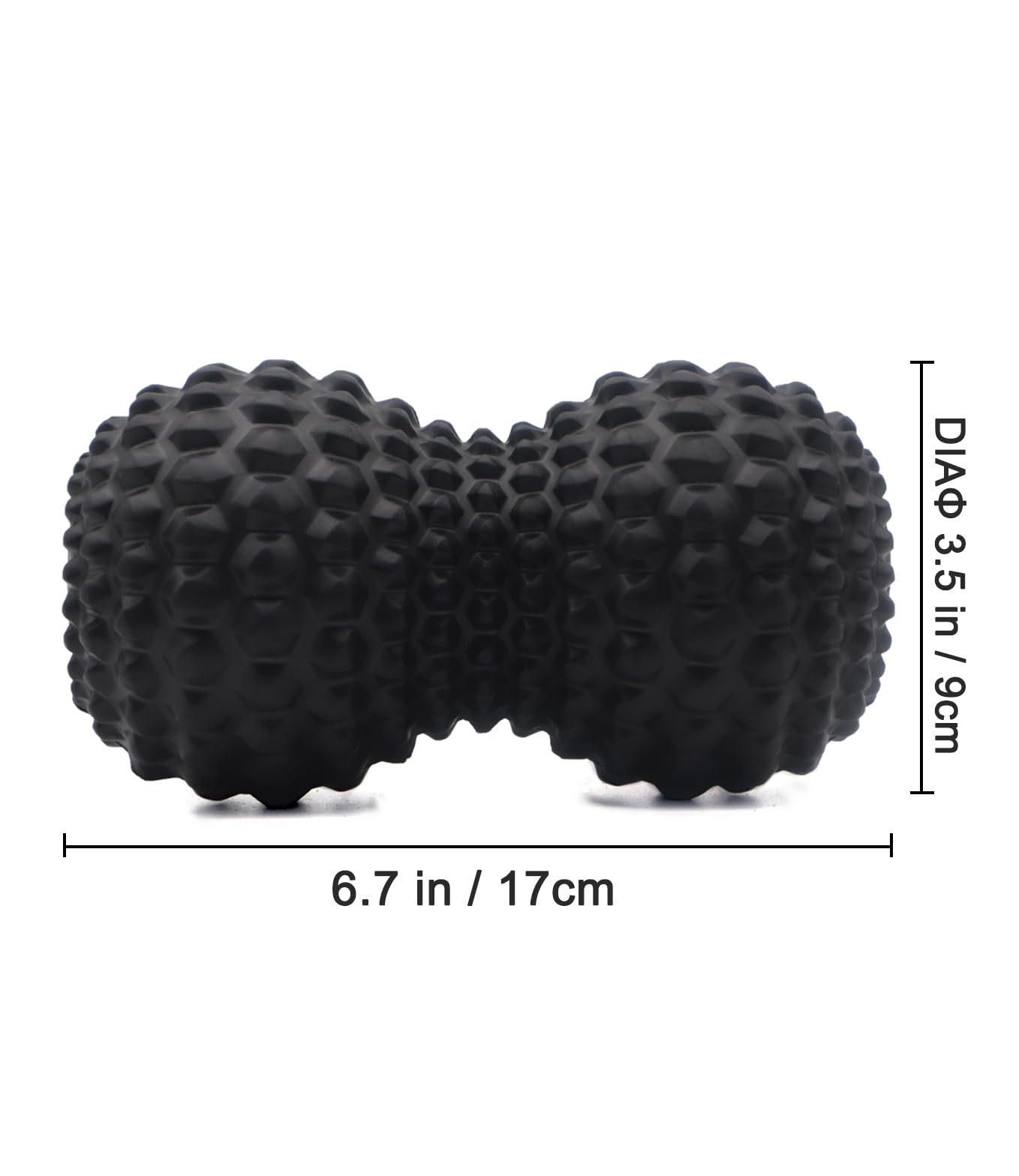 KitWILD double lacrosse massage ball front view for targeted relief
